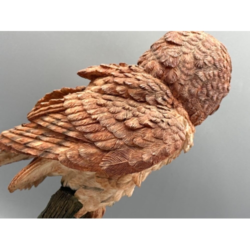 185 - Brooks & Bentley limited edition Owl sculpture titled The Silent Hunter Of The Night, on wooden base... 