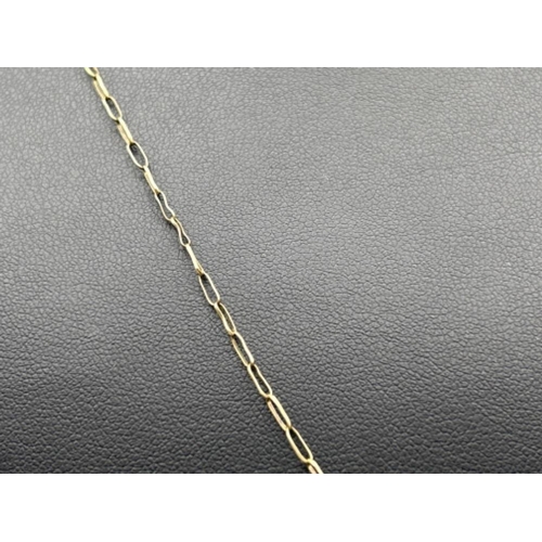 35 - 9ct gold belcher chain (stretched) 52cms 1.04g