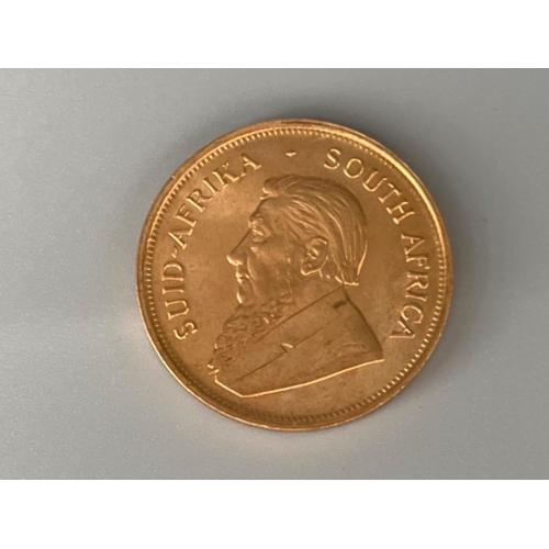 78 - 1974 fine 22ct gold Krugerrand 1 ounce coin