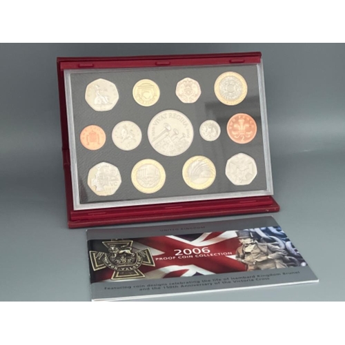 83 - UK Royal Mint proof coin collections including 2005, 2006 & 2007 in original cases with certificates