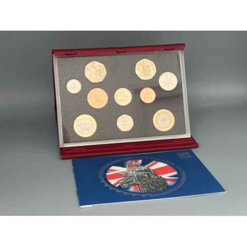 84 - UK Royal Mint proof coin collections including 2002, 2003 & 2004 all in original cases with certific... 