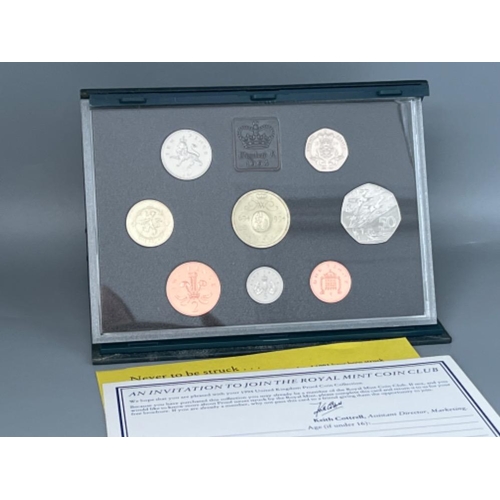 87 - UK Royal Mint proof coin collections including 1992, 1993 & 1994 all in original cases with certific... 