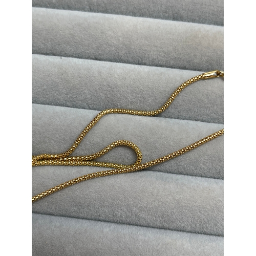 29 - 9ct Yellow Gold Chain Weighing 3.46 grams Measuring 45cm in length