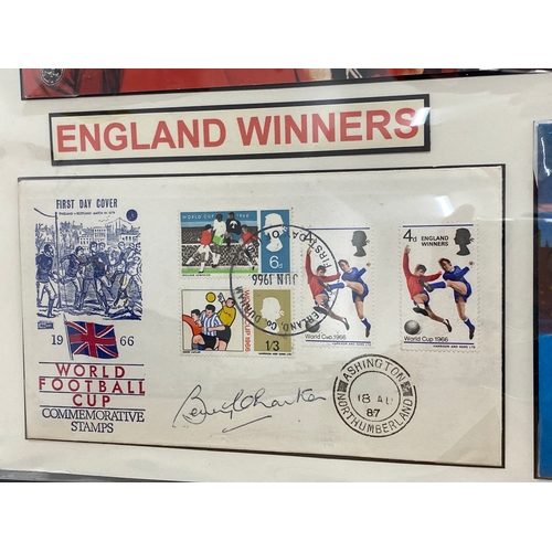 153 - England 1966 World Cup squad signatures complete set of 11 in great condition