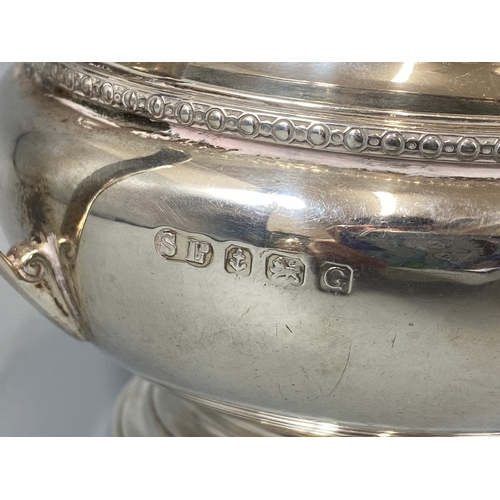 119 - Silver sugar dish hallmarked Birmingham 1931, weight 196grams