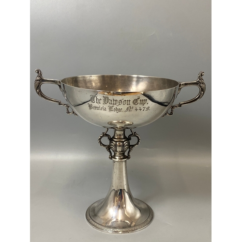 109 - Nicely designed large silver trophy hallmarked Birmingham 1933, weight 430 grams