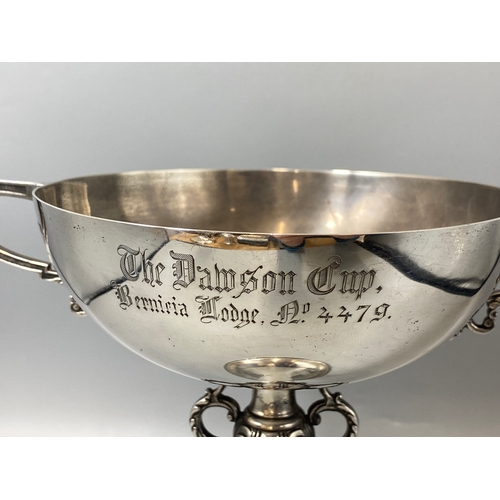 109 - Nicely designed large silver trophy hallmarked Birmingham 1933, weight 430 grams