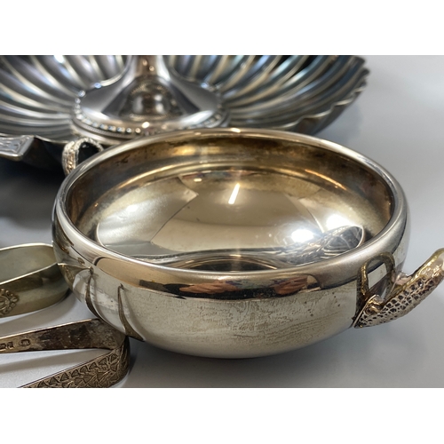 124 - Large amount of silver plated items to include Mappin & Webb plus others