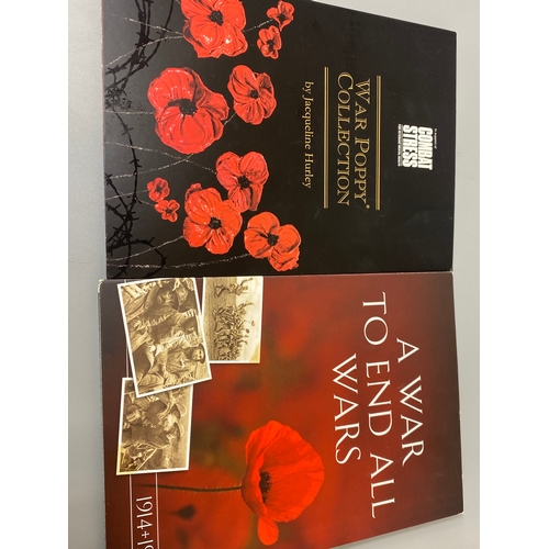 85 - 2 gold plated coin collections of WWI poppy Remembrance with certificates and cases