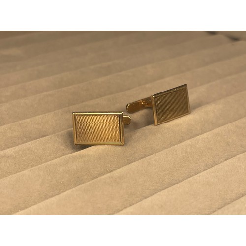 52 - 9ct Gold Cufflinks Hallmarked Birmingham 8.4 grams