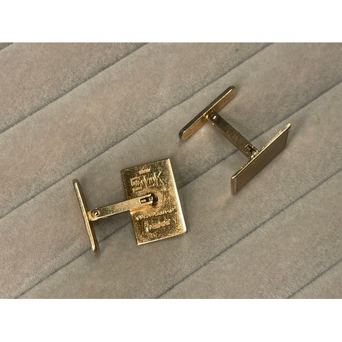 52 - 9ct Gold Cufflinks Hallmarked Birmingham 8.4 grams