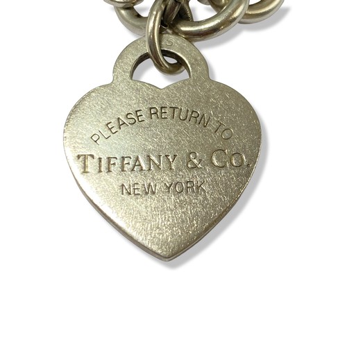 27 - Tiffany & Co. Silver 'Return To Tiffany' Bracelet weighing 41.28 grams and measuring 18.5cm in lengt... 