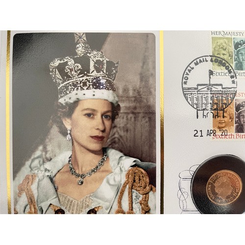 114 - Harrington & Byrne 2020 UK Gold proof full sovereign in first day cover