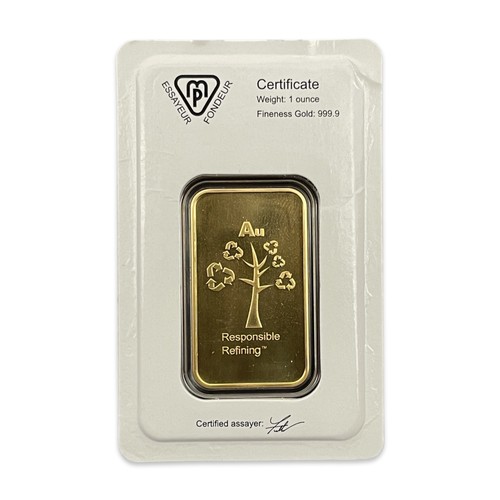 122 - Metalor 999.9 Gold 1 ounce fine gold bar in case