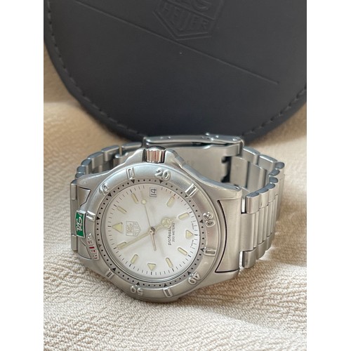 Tag Heuer 4000 Series WF1112 0 38mm white dial in stainless steel