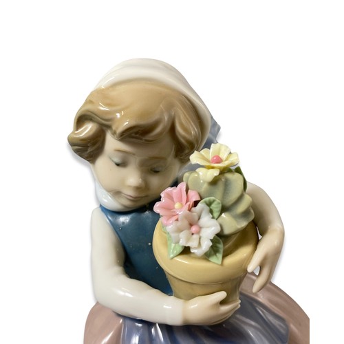 29 - Lladro 5223 Spring is here with slight petal damage