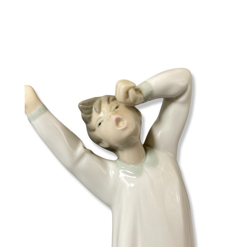 96 - Lladro Signed and dated 4870 Boy Awaking, Good condition, comes in box