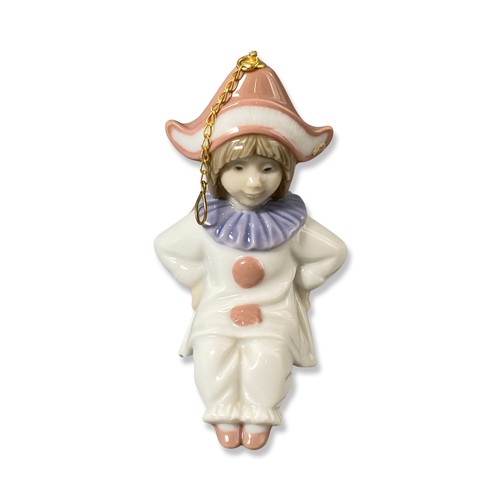 254 - Selection of Lladro decorations including two kinds, a jester & a solider