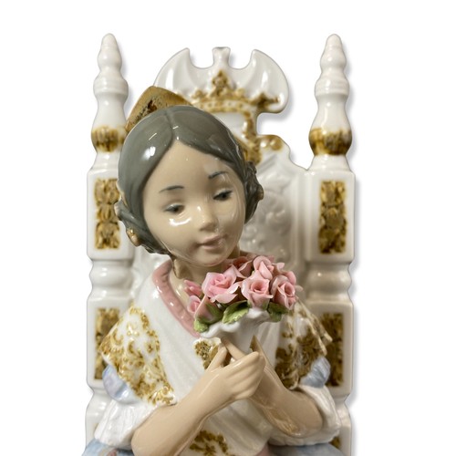 14 - Lladro 1396 Appreciation, has some very slight petal damage to one flower