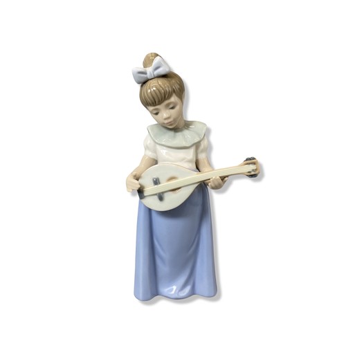 69 - X3 Nao by Lladro to include ballerina in a laying down pose, girl with mandolin, puppys birthday, al... 