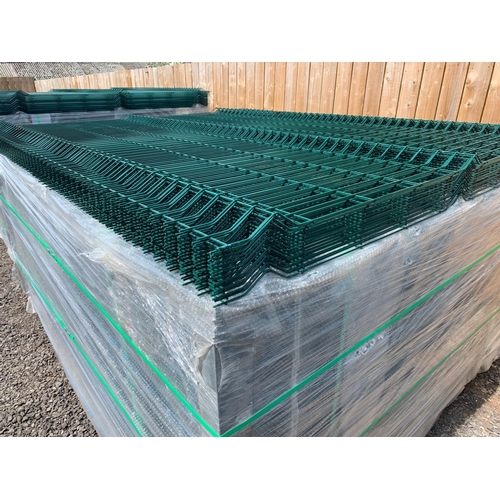 3 - 50 x Meters in 2.1h x 2.5w sections of New V BEAM Heavy Duty Security Fencing C/W 60X60 Posts/Fixing... 