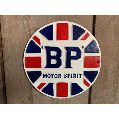 140 - CAST IRON MOTOR SPIRIT SIGN