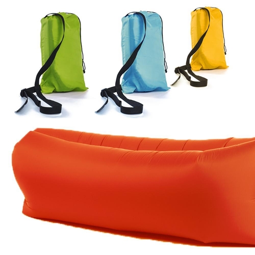 199 - NEW PACKAGED FESTIVAL AIRBED C/W BAG (VARIOUS COLOURS)