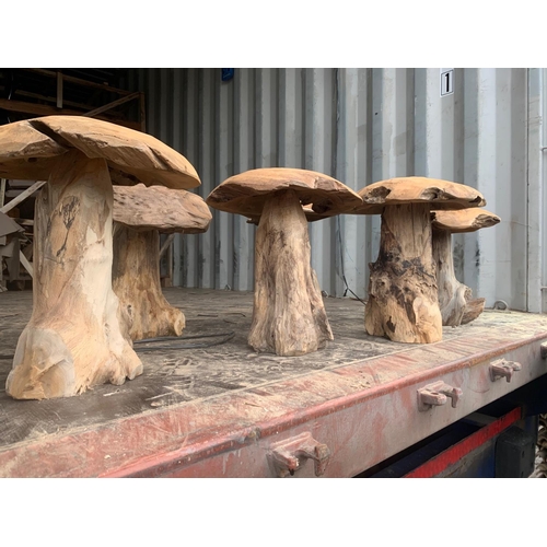 73 - LARGE DRIFTWOOD GARDEN MUSHROOM (IMAGES FOR ILLUSTARTION PURPOSES ONLY - EACH IS INDIVDUALLY DESIGNE... 