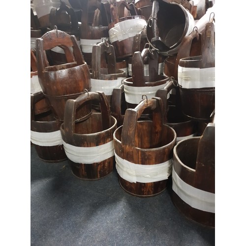 44 - 1 X ANTIQUE CHINESE BUCKET WITH HANDLE