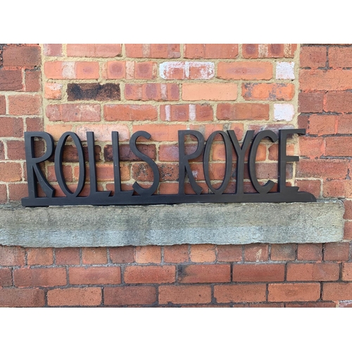 162 - ROLLS ROYCE WOODEN DECORATIVE SHOP SIGN