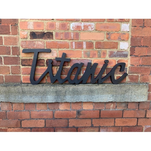 166 - TITANIC WOODEN DECORATIVE SHOP SIGN