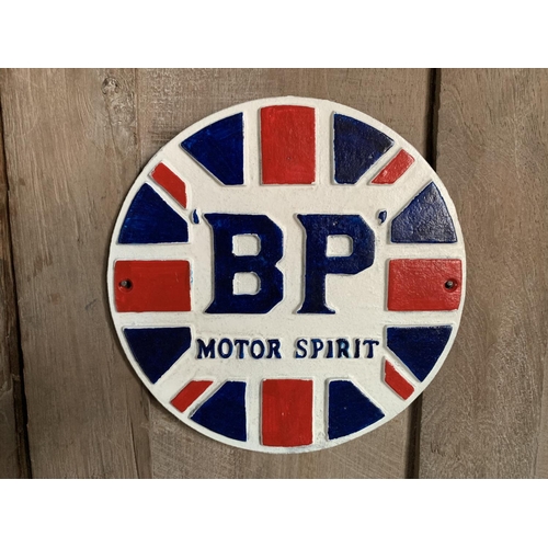 176 - CAST IRON MOTOR SPIRIT SIGN