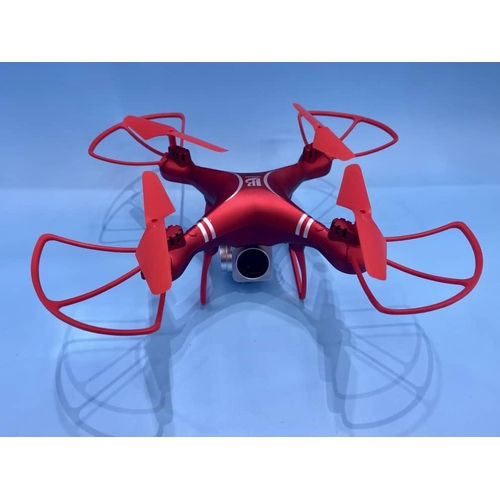 221 - BRAND NEW BOXED 2.4GHZ 6 AXIS SMART DRONE RETURN QUADCOPTER IN RED