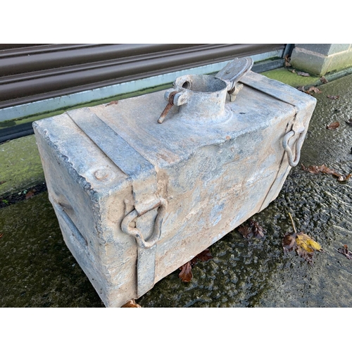 101 - ORIGINAL INDIAN METAL ARMY STORAGE TRUNK