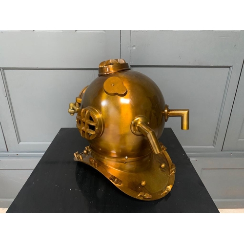 88 - LARGE BRASS DIVERS HELMET