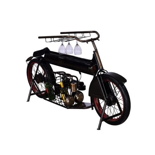 HANDMADE METAL HENDERSON MOTORCYCLE DRINKS BAR DISPLAY