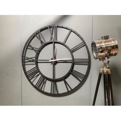 148 - NEW BOXED 1.2M WIDE IRON INDUSTRIAL CLOCK