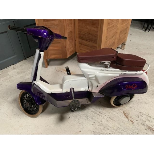 27 - 1980s HANDMADE CHILDS METAL VESPA PEDAL BIKE