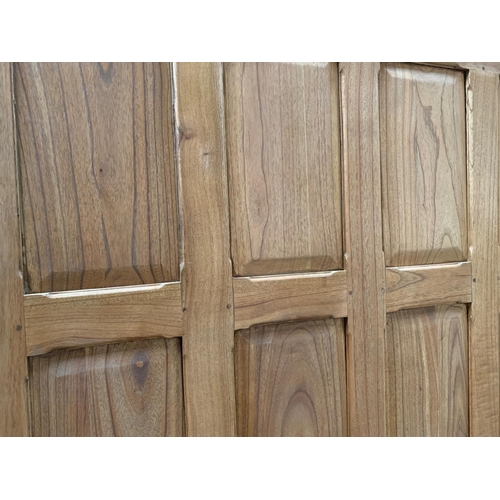 4 - HIGH QUALITY TEAK WOOD PANEL (APPROX 1885MM TALL X 1160MM WIDE)