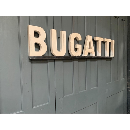 66 - WOODEN LARGE BUGATTI 1.2M LONG SHOP SIGN
