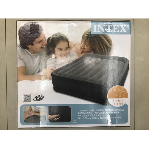 151 - NEW BOXED INTEX BLOW UP QUEEN BED (1.5M X 2.03M X 43CM)