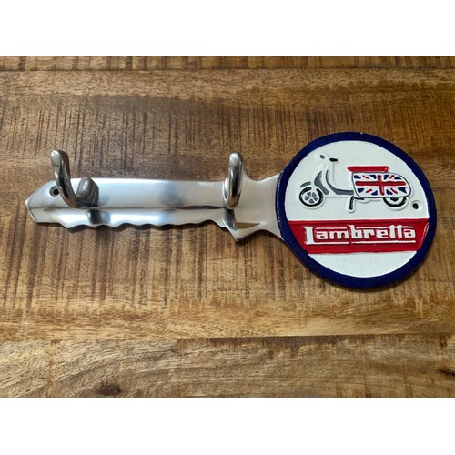 75 - LAMBRETTA CAST ALUMINIUM KEY RING/COAT HOLDER