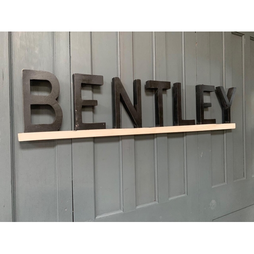 142 - WOODEN LARGE BENTLEY 1.2M LONG SHOP SIGN