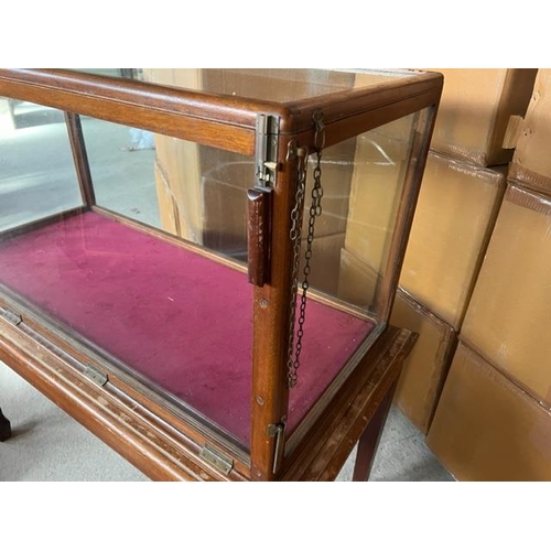 15 - ANTIQUE MUSEUM CABINET