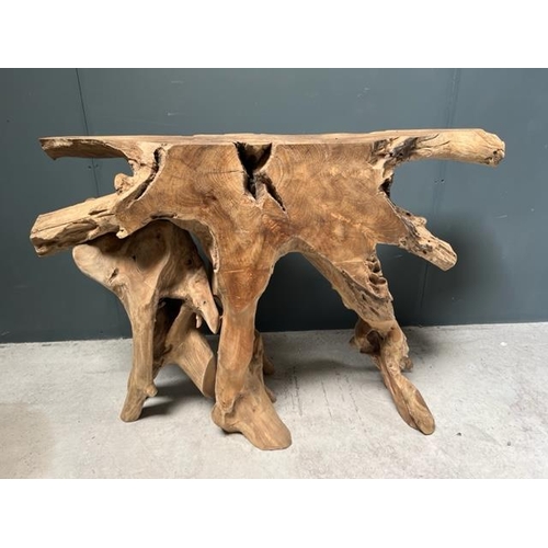 16 - 1.2M LONG HEAVY DRIFTWOOD CONSOLE TABLE (EACH TABLE IS UNIQUE SO MAY DIFFER FROM IMAGE)