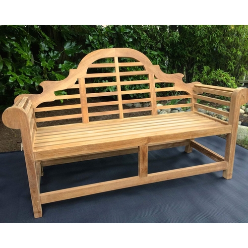 47 - BRAND NEW BOXED SOLID TEAK MARLBOROUGH BENCH