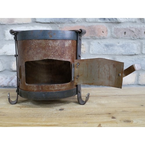 3 - RUSTIC INDIAN IRON AND METAL STREET BBQ