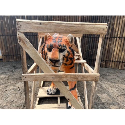 35 - NEW CRATED LIFESIZE WALKING TIGER