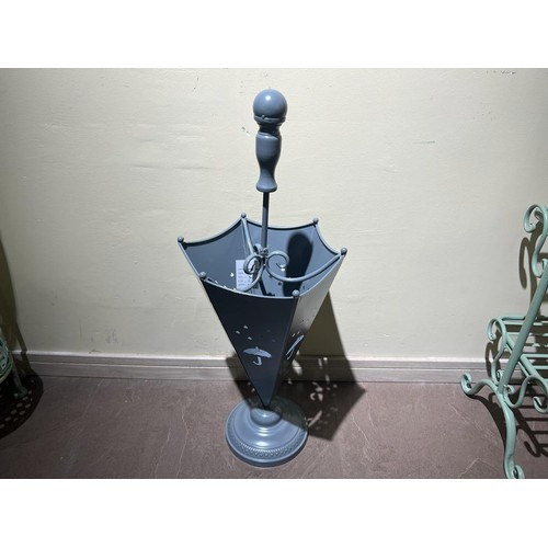 26 - NEW UNIQUE GREY UMBRELLA STAND