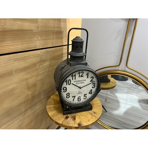 40 - NEW BOXED INDUSTRIAL STYLE KENSINGTON CARRIAGE CLOCK